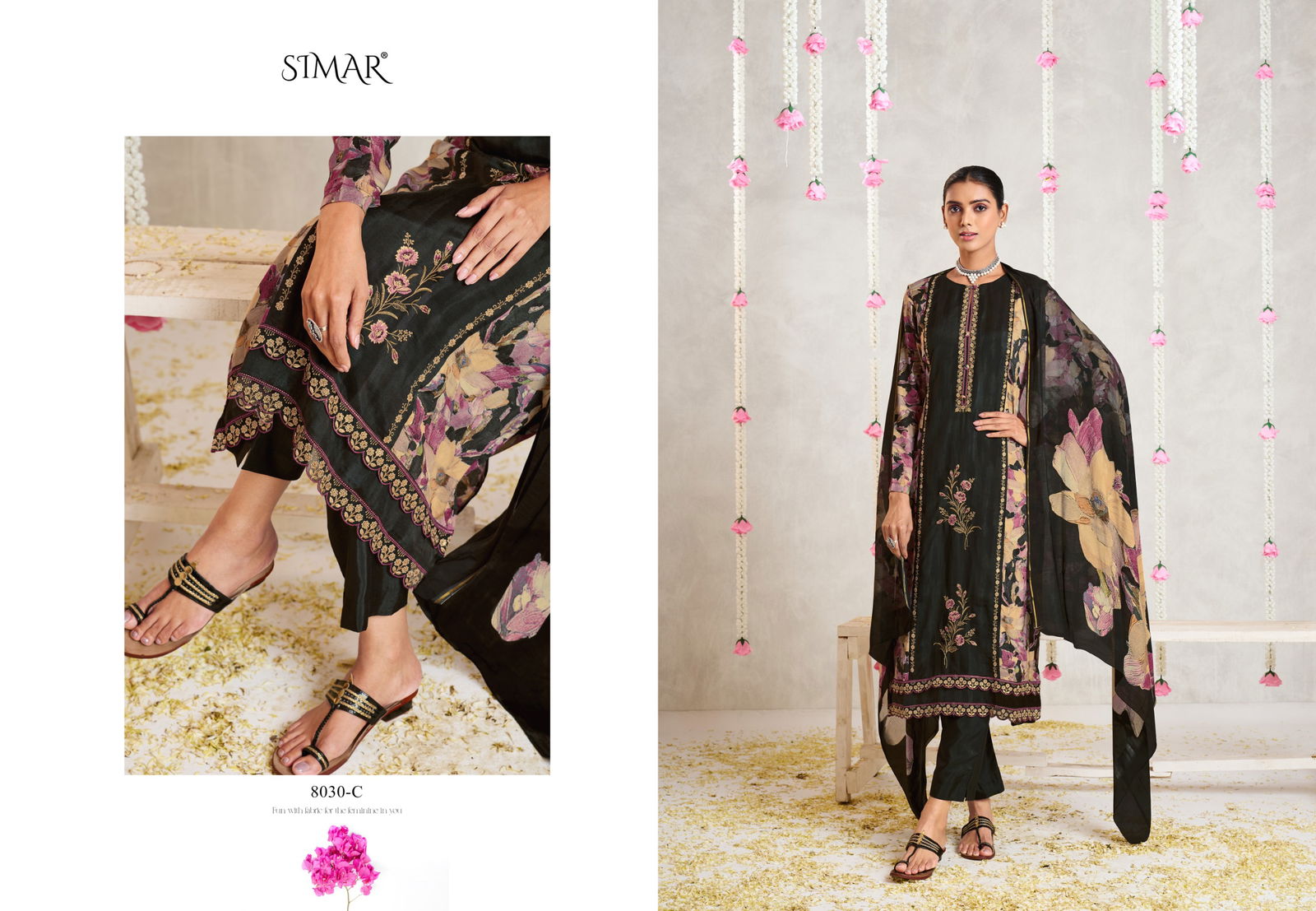 Kanika By Glossy Jam Satin Printed Dress Material Wholesale Online